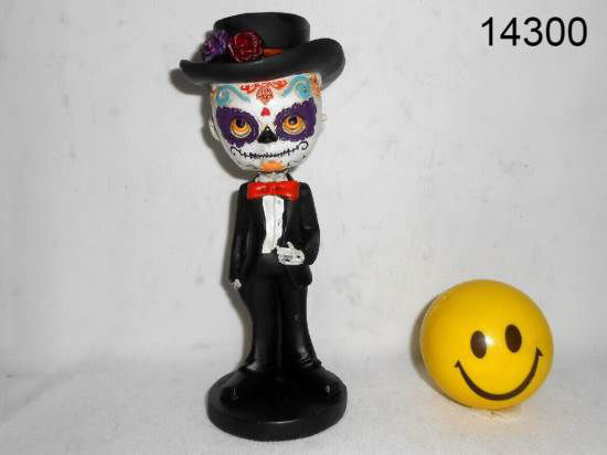 Imagen de ESQUELETO NOVIO CERAMICA CABEZA MOVIL 1.25